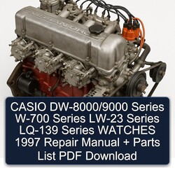 1997 Datsun L Series & Z Casio Dw-8000/9000 W-700 LW-23 LQ-139 Watches Parts Catalog PDF