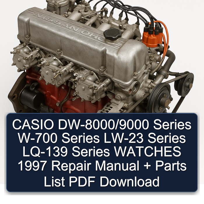 1997 Datsun L Series & Z Casio Dw-8000/9000 W-700 LW-23 LQ-139 Watches Parts Catalog PDF