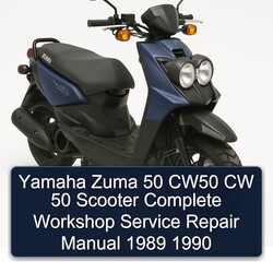1989-1990 Yamaha Zuma 50 CW50 CW Scooter Service Repair Workshop Manual PDF