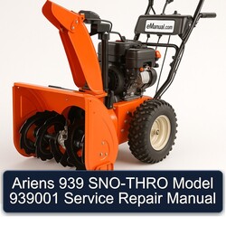 Ariens 939 SNO-THRO Model 939001 Service Repair Workshop Manual PDF