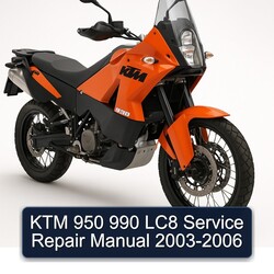 2003-2006 KTM 950 990 LC8 Service Repair Workshop Manual PDF