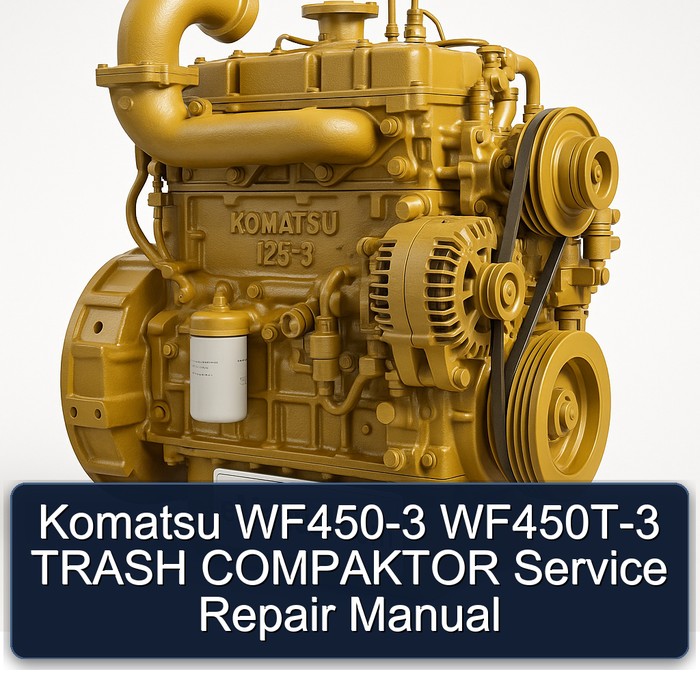 Komatsu 125 3 WF450-3 Wf450t-3 Trash Compaktor Service Repair Workshop Manual PDF
