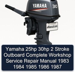 1983-1987 Yamaha 25HP 30HP 2 Stroke Outboard Service Repair Workshop Manual PDF