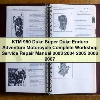 2003-2007 KTM 950 Duke Super Enduro Adventure Motorcycle Service Repair Workshop Manual PDF