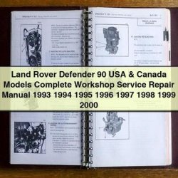 1993-2000 Land Rover Defender 90 USA Canada Models Service Repair Workshop Manual PDF