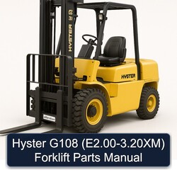 Hyster G108 (e2.00-3.20xm) Forklift Parts Catalog PDF