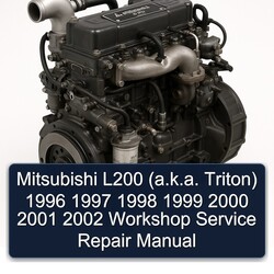 1996-2002 Mitsubishi S 4 K Series L200 ( .k. . Triton) Service Repair Workshop Manual PDF