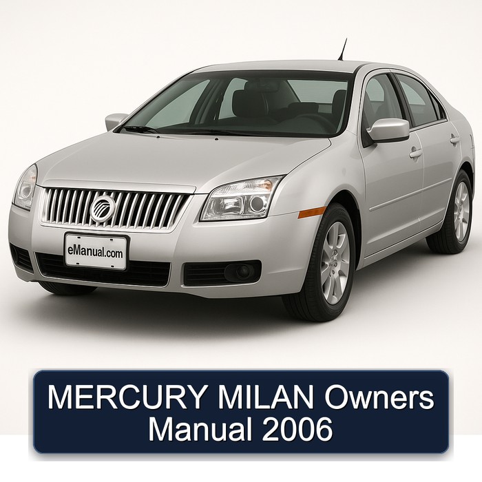 2006 Mercury Milan Owners Owner's Manual PDF