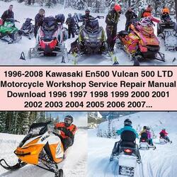 1996-2008 Kawasaki Vulcan EN500 500 LTD Motorcycle Service Repair Workshop Manual PDF