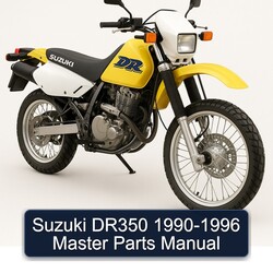 1990-1996 Suzuki DR Series DR350 - Master Parts Catalog PDF