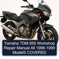 1996-1999 Yamaha TDM Models 850 All - Covered Service Repair Workshop Manual PDF