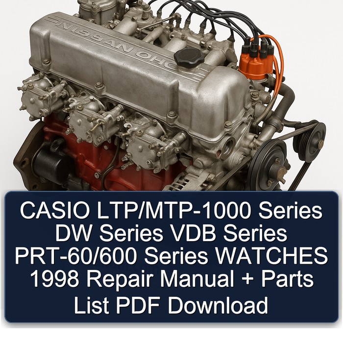 1998 Datsun L Series & Z Casio Ltp/mtp-1000 DW VDB Prt-60/600 Watches Parts Catalog PDF
