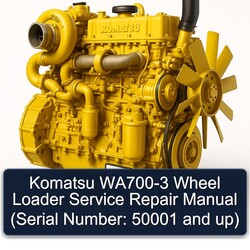 Komatsu WA700-3 Wheel Loader (serial Number: 50001 Up) Service Repair Workshop Manual PDF