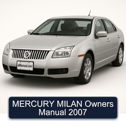 2007 Mercury Milan Owners Owner's Manual PDF