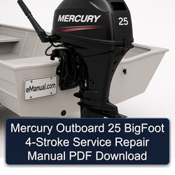 Mercury Outboard 25 Bigfoot 4-stroke Service Repair Workshop Manual PDF