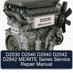 MAN D2530 D2540 D2840 D2542 D2842 Me/mte Series Service Repair Workshop Manual PDF