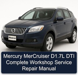Mercury Mercruiser D1.7l DTI Service Repair Workshop Manual PDF