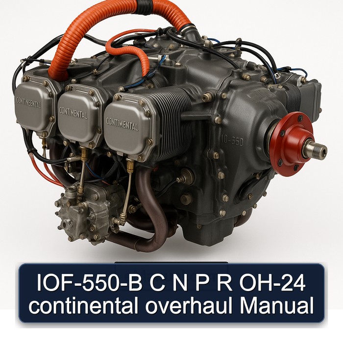 Continental IO 550 Series Iof-550-b C N P R OH-24 Service Repair Workshop Manual PDF