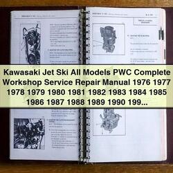 1976-1991 Kawasaki Jet Ski All Models PWC Service Repair Workshop Manual PDF