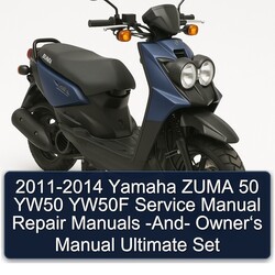 2011-2014 Yamaha ZUMA 50 YW50 YW50F Service Manual Repair Manuals -And- Owner‘s Manual Ultimate Set 