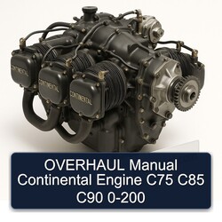 Continental C75 C85 C90 O 200 Models Engine 0-200 Service Repair Workshop Manual PDF