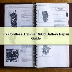 Fix Cordless Trimmer Nicd Battery Service Repair Workshop Manual PDF