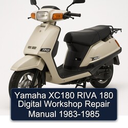 1983-1985 Yamaha Riva Models XC180 180 Digital Service Repair Workshop Manual PDF