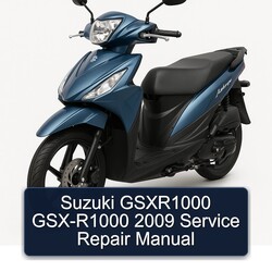 2009 Suzuki GSX Series Gsxr1000 GSX-R1000 Service Repair Workshop Manual PDF