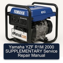 2000 Yamaha AG200 YZF R1M Supplementary Service Repair Workshop Manual PDF