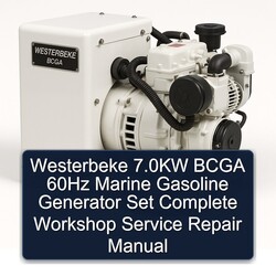 Westerbeke 7.0kw Bcga 60HZ Marine Gasoline Generator Set Service Repair Workshop Manual PDF