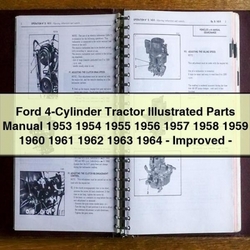 1953-1964 Ford 4-cylinder Tractor Illustrated Parts Catalog PDF