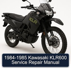 1984-1985 Kawasaki KLR Series KLR600 Service Repair Workshop Manual PDF