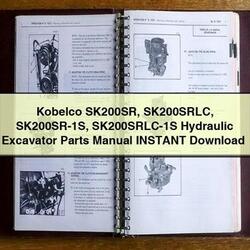 Kobelco SK200SR SK200SRLC Sk200sr-1s Sk200srlc-1s Hydraulic Excavator Parts Catalog PDF