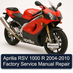 2004-2010 Aprilia RSV Models 1000 R Service Repair Workshop Manual PDF