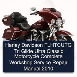 2010 Harley Davidson Ultra Flhtcutg Tri Glide Classic Motorcycle Service Repair Workshop Manual PDF