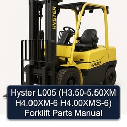 Hyster L005 (h3.50-5.50xm H4.00xm-6 H4.00xms-6) Forklift Parts Catalog PDF