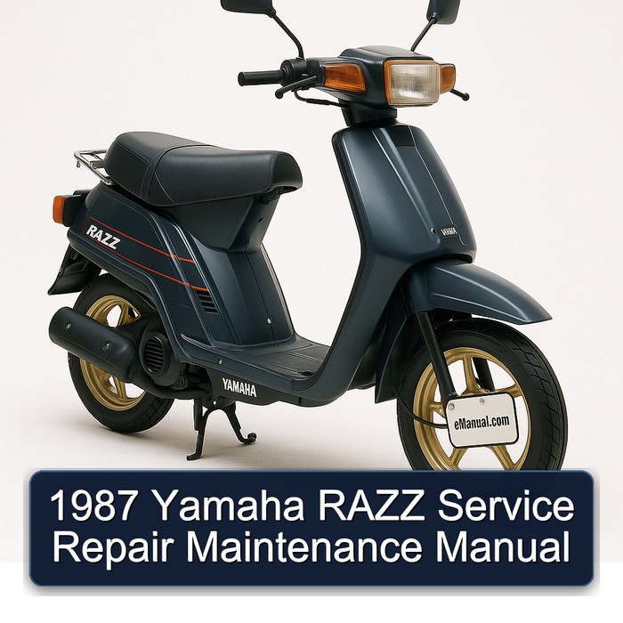 1987 Yamaha Razz Service Repair Workshop Manual PDF