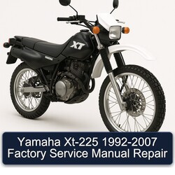 1992-2007 Yamaha XT Models XT-225 Service Repair Workshop Manual PDF