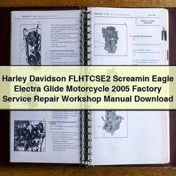 2005 Harley Davidson Flhtcse2 Screamin Eagle Electra Glide Motorcycle Service Repair Workshop Manual PDF