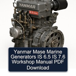 Isuzu Marine Yanmar Mase Generators IS 6.5 7.6 Service Repair Workshop Manual PDF