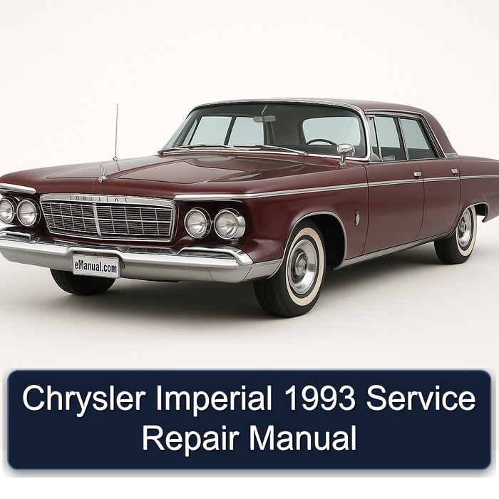 1993 Chrysler Imperial Service Repair Workshop Manual PDF