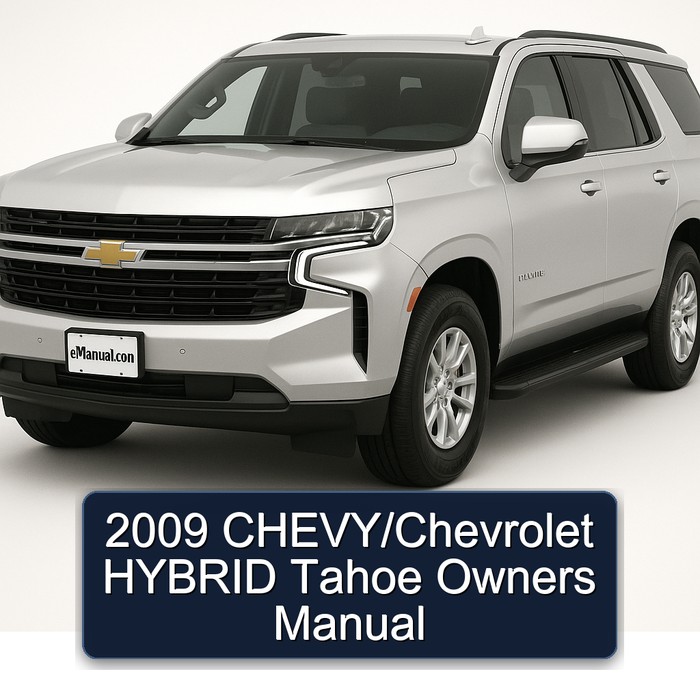 2009 Chevrolet Chevy / Hybrid Tahoe Owners Owner's Manual PDF