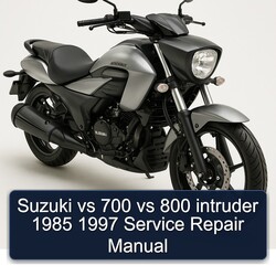 1985-1997 Suzuki Intruder Vs 700 800 Service Repair Workshop Manual PDF