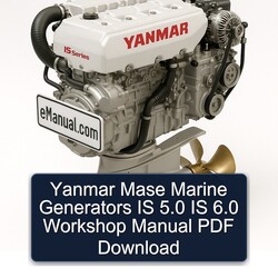 Yanmar Mase Marine Generators IS 5.0 6.0 Service Repair Workshop Manual PDF