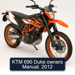 2012 KTM 690 Duke Owners Owner's Manual PDF