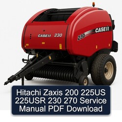 Hitachi Zaxis 200 225US 225USR 230 270 Service Repair Workshop Manual PDF