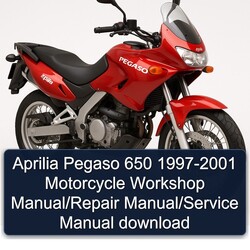 1997-2001 Aprilia Pegaso Models 650 - Motorcycle Service Repair Workshop Manual PDF