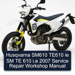2007 Husqvarna SM Models SM610 TE610 Ie Te 610 I.e Service Repair Workshop Manual PDF