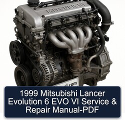 1999 Mitsubishi Lancer Evolution 6 EVO VI Service Repair Workshop Manual PDF