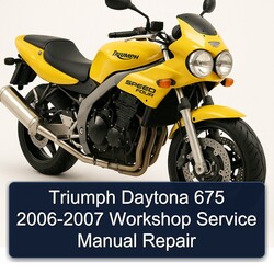 Triumph Daytona 675 2006-2007 Workshop Service Manual Repair 